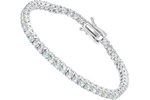 GEM'S BEAUTY 2-6.5mm Moissanite Tennis Bracelet for Women mens Bracelets Gifts Diamond Tennis Bracelet Gifts