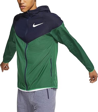 nike windbreaker mens green