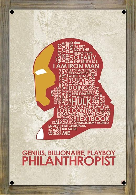 Amazon Com Northwest Art Mall Tony Stark Genius Billionaire