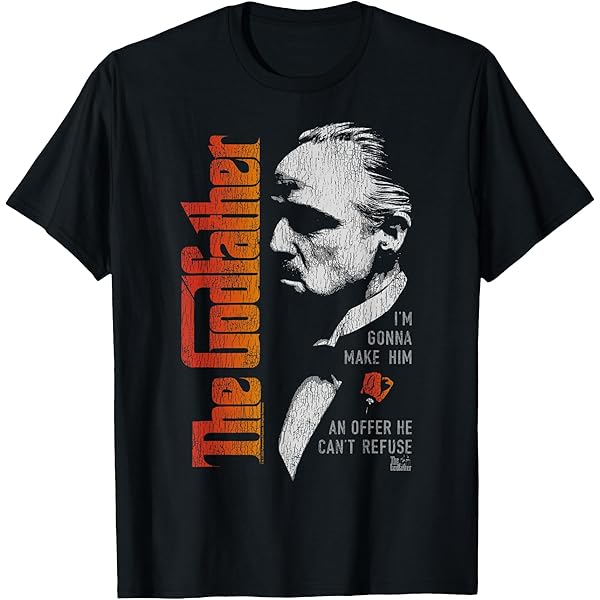 トップス Vintage Movie / Godfather Vito Corleone Amazon.com: The Godfather THE DON Men's Black T-Shirt