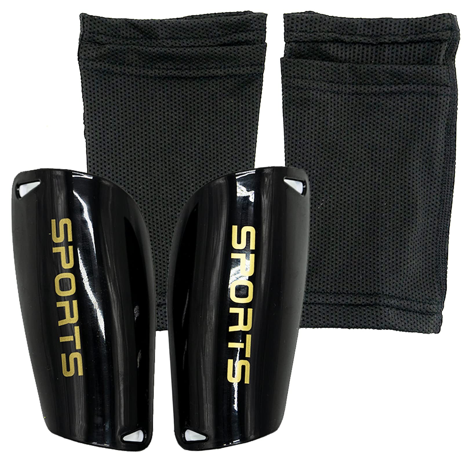 4 PCS,Shin Guards Pads + High Elastic Sleeves,Shin Pads,Kids Shin Pads,Shin Pad Sleeves For Kids In Playing Foootball