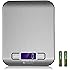Etekcity Digital Kitchen Scale Multifunction Food Scale, 11lb 5kg, Silver, Stainless Steel (Batteries Included)