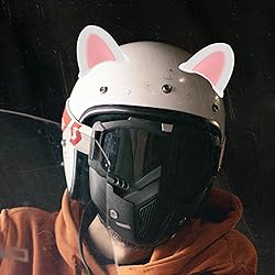 Motorcycle Helmets 3 Pairs Cat Ears for Helmet Self