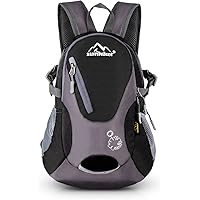 Cycling Hiking Backpack Sunhiker Water Resistant Travel Backpack Lightweight SMALL Daypack M0714 (Black)