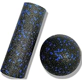 XCZGSW Mini Foam Roller, High Density Massage Tool for Physical Therapy | Extra Small Size 6"L x 2" Round, 3.2-Inch Ball, Deep Tissue Muscle Recovery, Fitness Workout Stretching, Travel