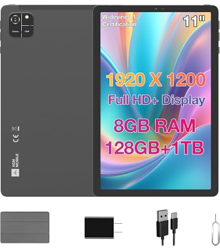 Amazon.com: AGM T1 Android 14 Tablet, 11 Inch FHD IPS Display