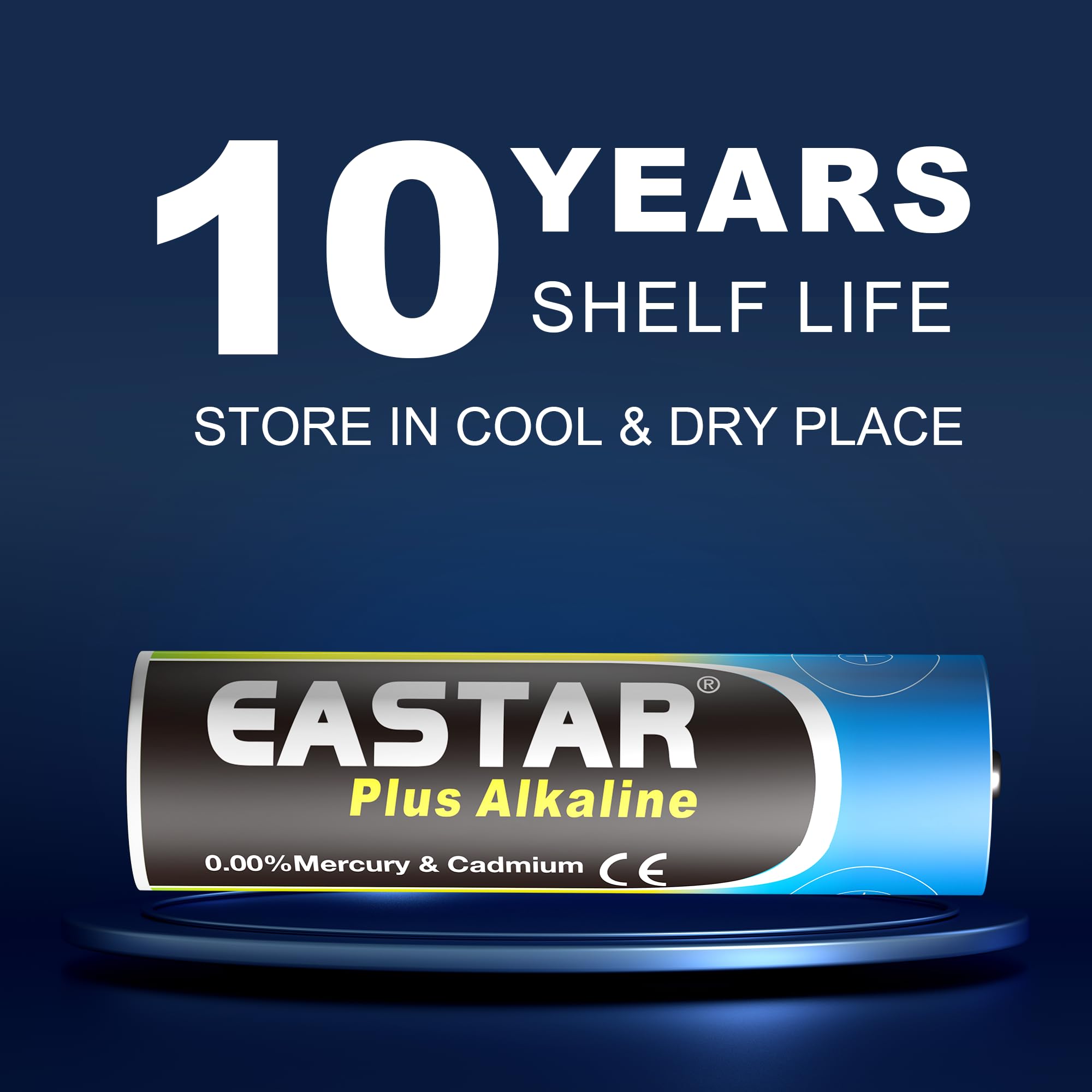 EASTAR BTS AAA Batteries with Maximum Power, Extra Long-Lasting Triple AAA Batteries 10-Pack, Leak-Proof Design, 10 Years Shelf Life, 1.5V LR03 Alkaline Batteries for Home and Office Devices