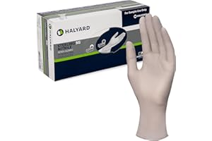 HALYARD Sterling SG Nitrile Powder Free Exam Gloves Disposable 3.7 mil, 9.5 Inches, Gray, Medium, 41659 (Box of 250)