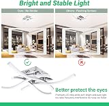 TYCOLIT LED Ceiling Light 24W 2400 Lumen 6500K Curved 4 LED Boards view 5