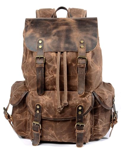 canvas leather backpack kenya Tom Beckbe Bark This Backpack is designed to be the perfect everyday carry pack WUDON Leather Backpack for Men,
