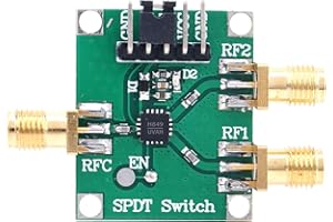 HEAYZOKI 3‑5V RF Switch Module Single Pole Double Throw Board 50Ohms Input Output Impedance High Reliability (HMC849)