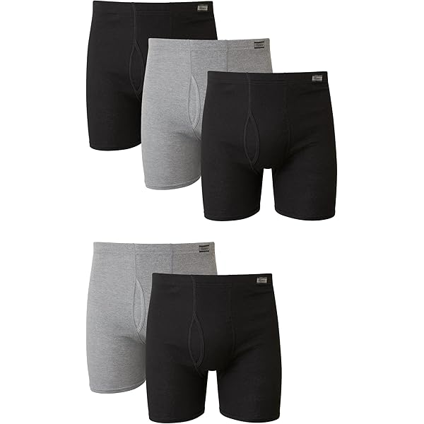 Hanes Labelloze Boxerondergoed Heren - Zichtbare Tailleband, Multipacks, Comfortabel En Ademend (Maat L)