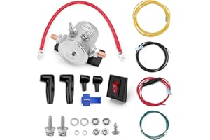 OUTOPAKKLE 62132 Winch Solenoid Battery Power Interrupt Kit Cut-Off Switch Wiring Installation Set for Jeep Truck SUV Off-Road ATV UTV 12V