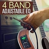 Pyle Full Size Dreadnought Cutaway Acoustic Electric Guitar with EQ Tuner view 3