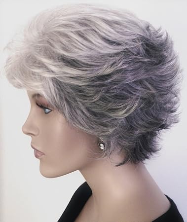 Mason Layered Feather Cut Wig By Diamond 456 Gradient Gray