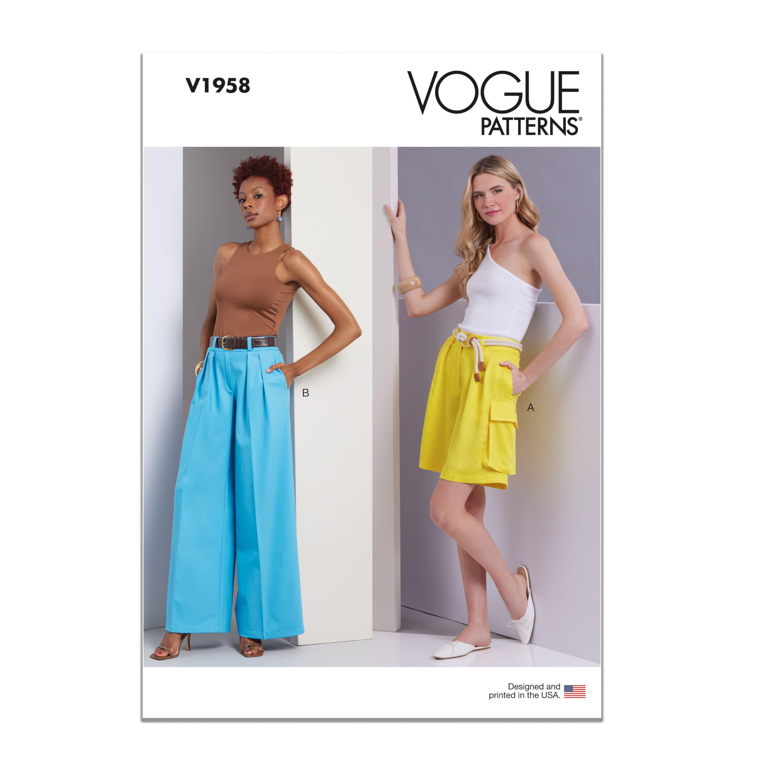 Vogue V1958F5 Misses' Shorts and Pants F5(16-18-20-22-24)