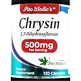 FITO MEDIC'S Lab Chrysin with Passion Flower Supplement, 120 Capsules