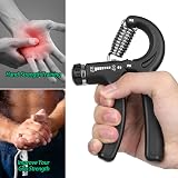 NIYIKOW Hand Grip Strengthener 22-132 Lbs Adjustable Grip Trainer Black 1 Pack view 2