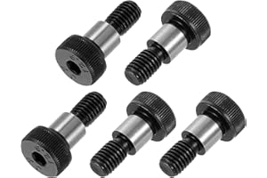 uxcell 6Pcs Alloy Steel Shoulder Bolt 10mm Shoulder Dia 10mm Shoulder Length M8 Thread Hex Socket Shoulder Bolts for Textile 