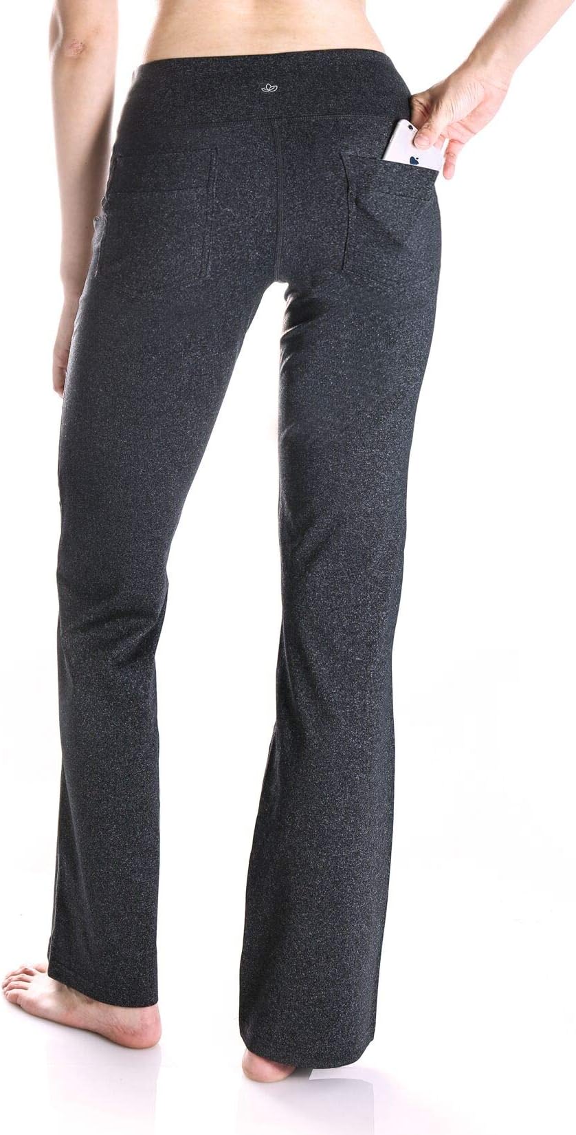 27"/29"/31"/33"/35"/37",Women's Bootcut Yoga Pants Workout Back Pockets