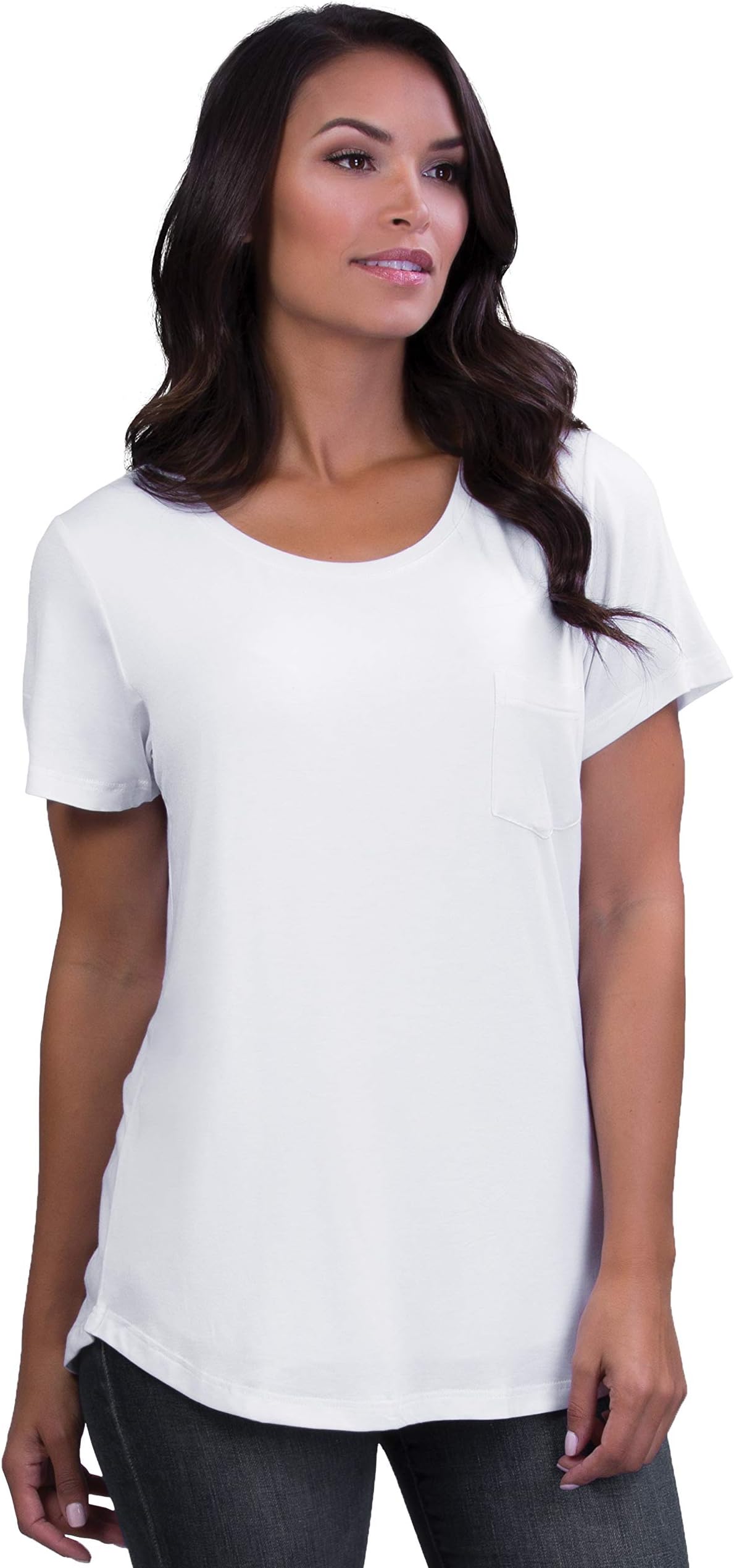 Belly BanditPerfect Nursing Tee for Discreet Nursing - Medium, White