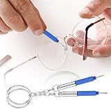 Abeillo 2Pcs Tiny Eyeglass Screwdriver Kit 3 in 1 Keychain Precision Set view 5