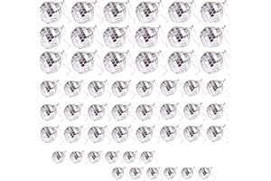 TAIKUU 久の物 54 Pcs Mirror Disco Ball, 3 Sizes Silver Disco Balls Decoration Hanging, Reflective Mirror Ball for Home Decorations, Stage Props, Christmas Xmas Tree Ornament Favor and Supplies
