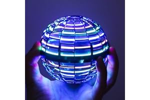 AOTUP Flying Orb Ball Toys,Hand Controlled Boomerang Hover Ball,Hover Ball Boomerang Fly Fidget Spinner,Hover Ball Cosmic Globe Ball with LED，Gift for 7 8 9 10 11 12+ Years Old Boy Girls (Blue)