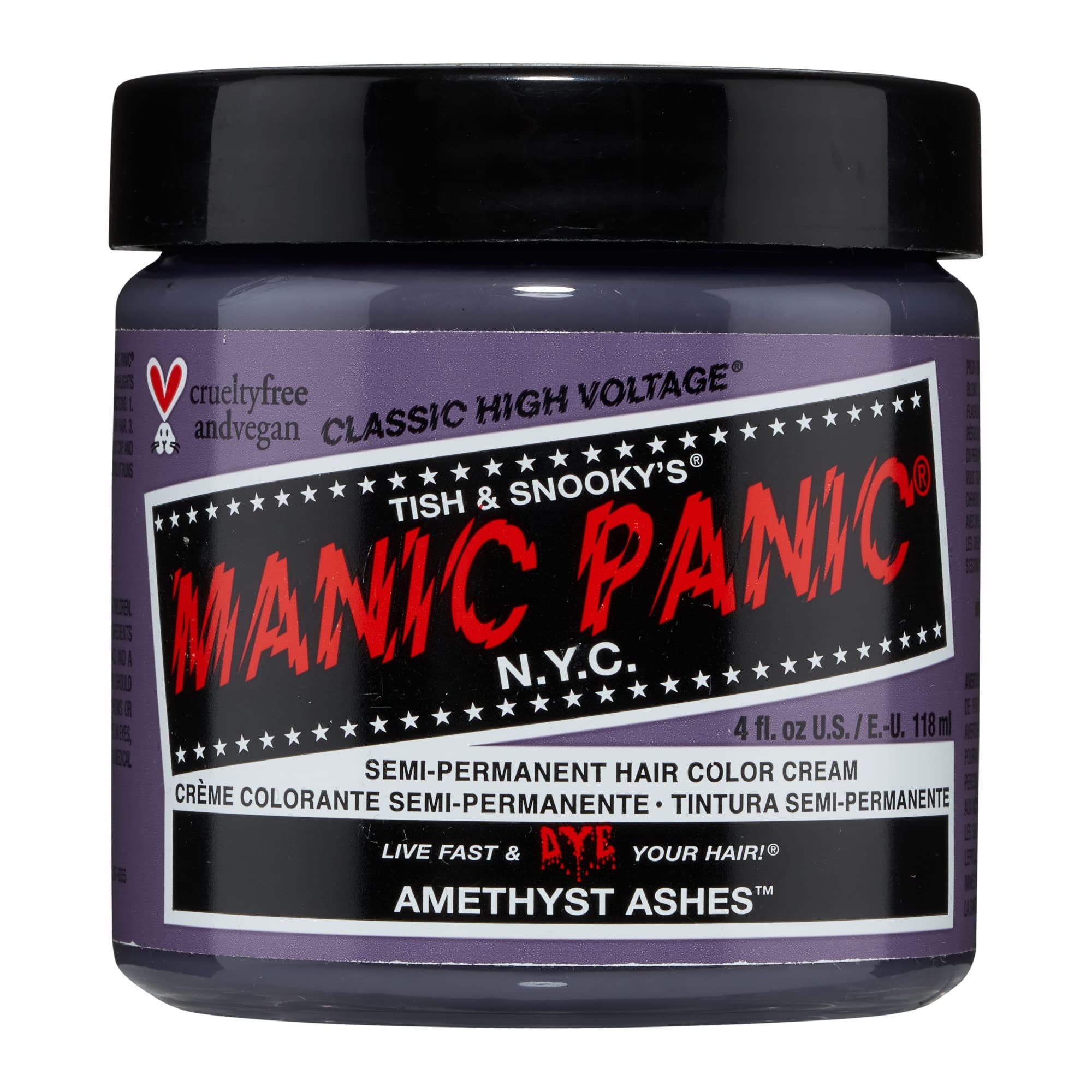 Manic Panic High Voltage Classic Cream Formula, Amethyst Ashes, 0.118 kg 612600110777