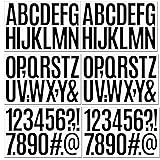 9 Sheets Self Adhesive Vinyl Letters Numbers