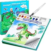 Paint with Water Coloring Books for Kids, Mess Free Watercolor Painting Kit Painting Activity for Kids Ages 3-5 4-8, Arts Crafts Drawing Gift Toy for Boy Girl