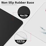EFISH Japanese Cherry Blossom White Extended Large Mouse Pad 31.5x11.8x0.12 view 6