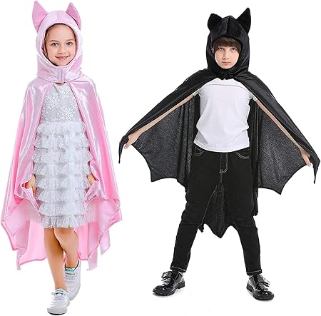 Amazon ハロウィン コスプレ 子供 こうもり 蝙蝠 マント男の子 女の子 可愛い 子供服 ハロウィン 仮装 コウモリ 吸血鬼 動物 ヴァンパイア イベント パーティー 発表会 舞台服 演出服 文化祭 学園祭 忘年会 新年会 クリスマス ピンク M キッズコスチューム