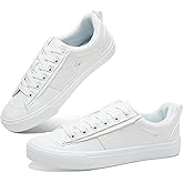 Obtaom Women Tennis Fashion Shoes Casual PU Leather Sneakers Comfortable Court Sneakers