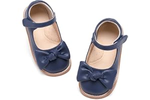 Flaryzone Toddler Little Girl Mary Jane School Uniform Oxfords Flat Dress Shoes