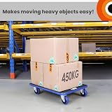 Move It Transport Roller Dolly 450kg Heavy Duty 700x500mm Black view 5