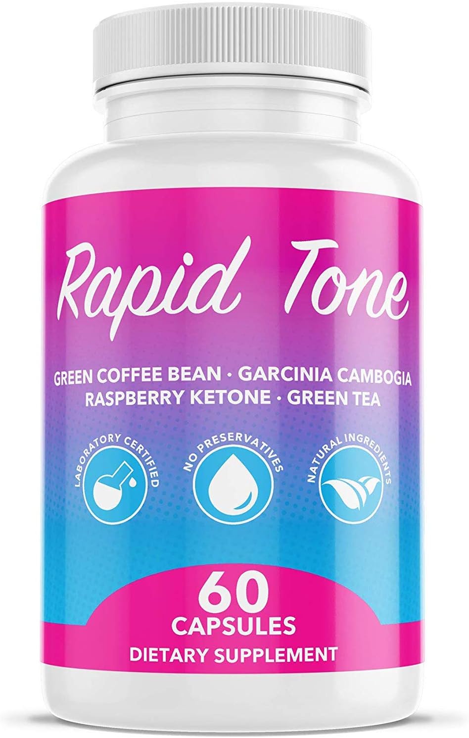 Rapid Tone Weight Loss Pills Supplement - Burn Fat Quicker - Carb Blocker, Appetite Suppressant, Fat Burner, Serotonin Increase - Natural Thermogenic Extreme Diet Fast WeightLoss for Women Men