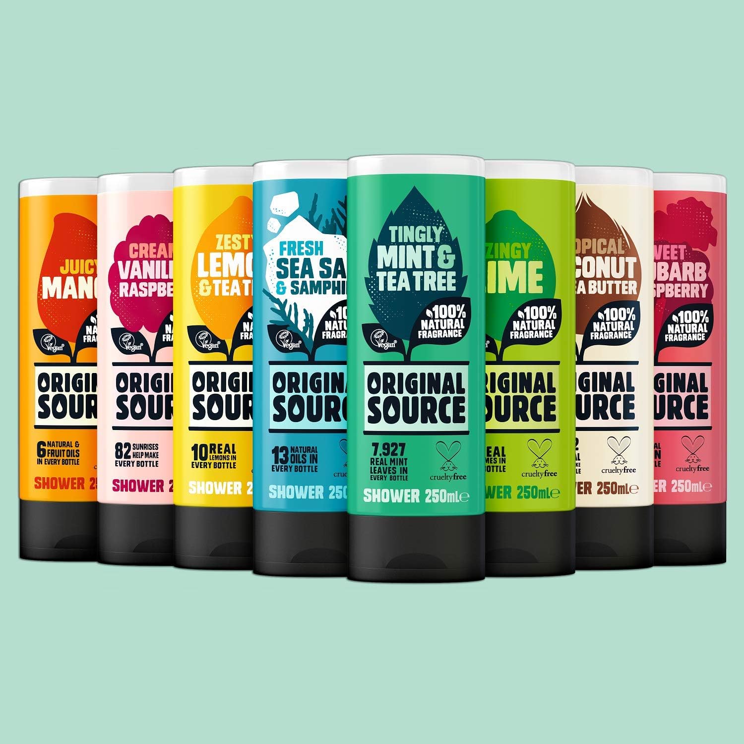 Original Source Sea Salt and Samphire Vegan Shower Gel, 100 Percent Natural Fragrance, Vegan, Cruelty Free, Paraben Free - Image 5