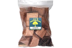 J.C.'S SMOKING WOOD PRODUCTS J.C.'s Smoking Wood Chunks - Gallon Sized Bag - Grape