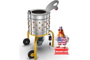 PLUCKTIVIZE 2024 Latest Washer Defeathering 1.5HP [Chicken Plucker Machine]120VAC Large Capacity, Feather Plucking All in One chicken Dryer Combination Laundry Drain Pump Combo Spinner (Chicken Plucker)