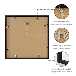 ccdcc 12.6x12.6 Vinyl Record Frame 1 Pack, Black