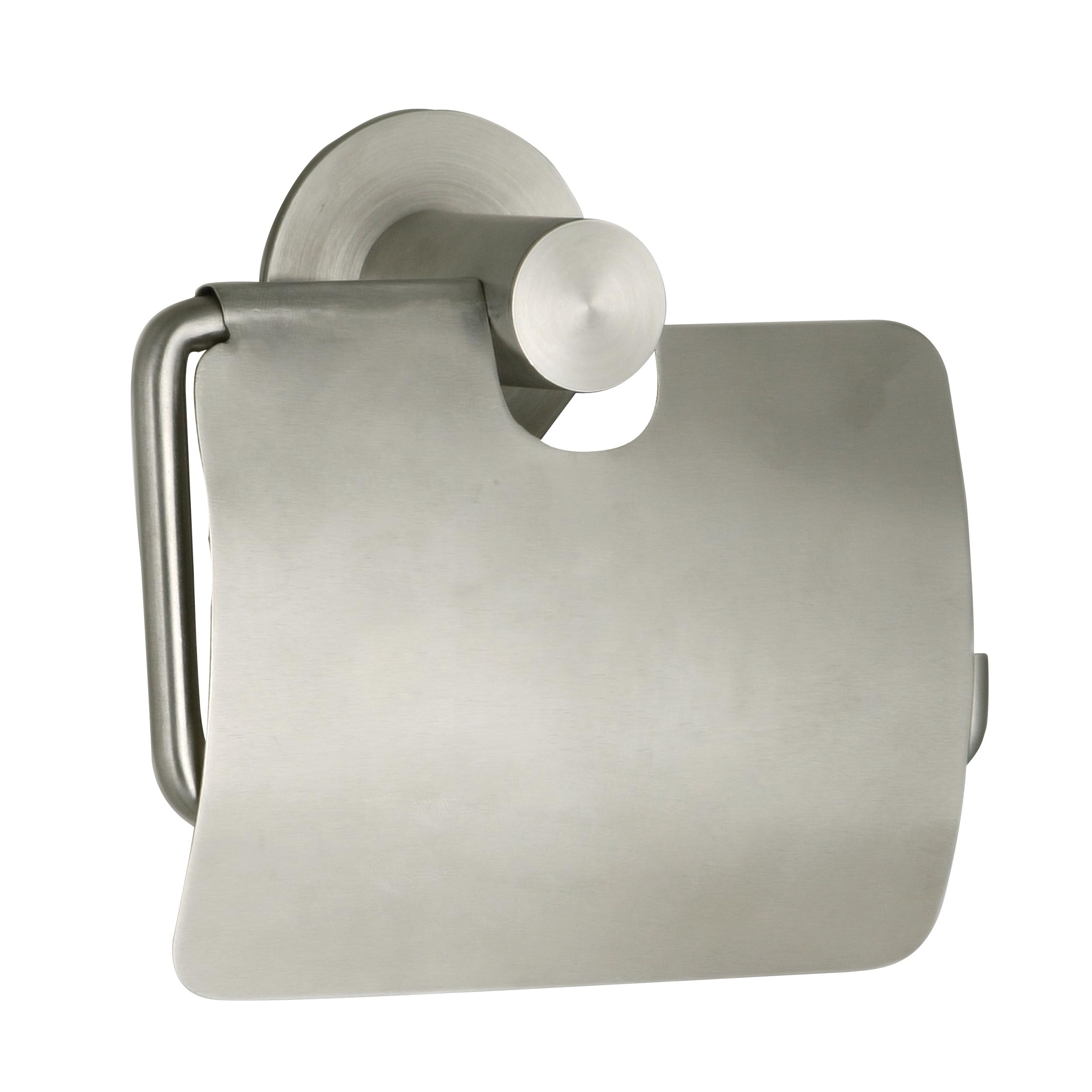 MSV Wall Toilet Roll Holder, Grey