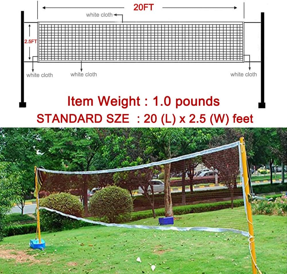 Portable Badminton Nets Indoor Outdoor Volleyball Net Backyard