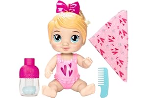 Baby Alive Shampoo Snuggle Harper Hugs Blonde Hair 11 Inch Water Baby Doll Playset, Toys for 3 Year Old Girls & Boys & Up