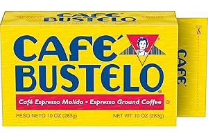 Café Bustelo Espresso Dark Roast Ground Coffee Brick, 10 Ounce (Pack of 12)