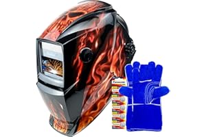 JustHot Welding Helmet for Men Auto Darkening True Color Solar Battery Powered Welding Mask 2 Arc Sensor Welding Hood 9-13 Adjustable Wide Shade Range for Tig Mig Arc Weld Plasma Cut Grinding