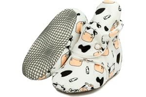 Ella Bonna Baby Booties Organic Cotton Muslin Newborn Baby Slippers Baby Boy Booties, Infant Girl Booties, 6-12 months, 0-6 Months, 12-18 Months, 0-3 Months, 18-24 Months, Toddler Shoes