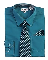 Gioberti Kids and Boys Long Sleeve Dress Shirt and