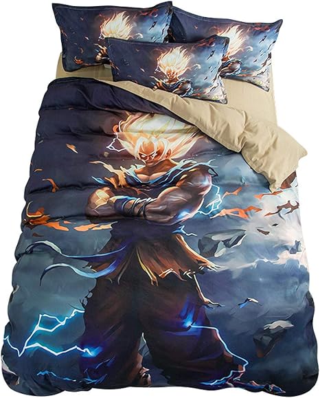 Amazon Anruo アニメホームテキスタイル韓国綿4ピースベッドリネンキルトカバー1 5m寝具シングルベッド学生用キルト1 5m寝具に適しています 寝具カバーセット オンライン通販