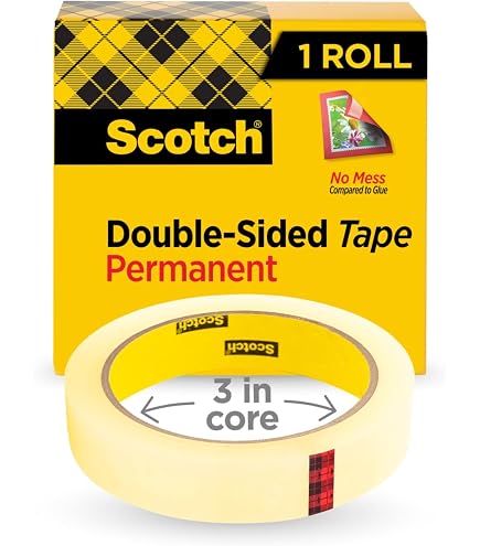 Amazon.com: Scotch Double Sided Tape 665, 3/4 inch x 1296 inch (36